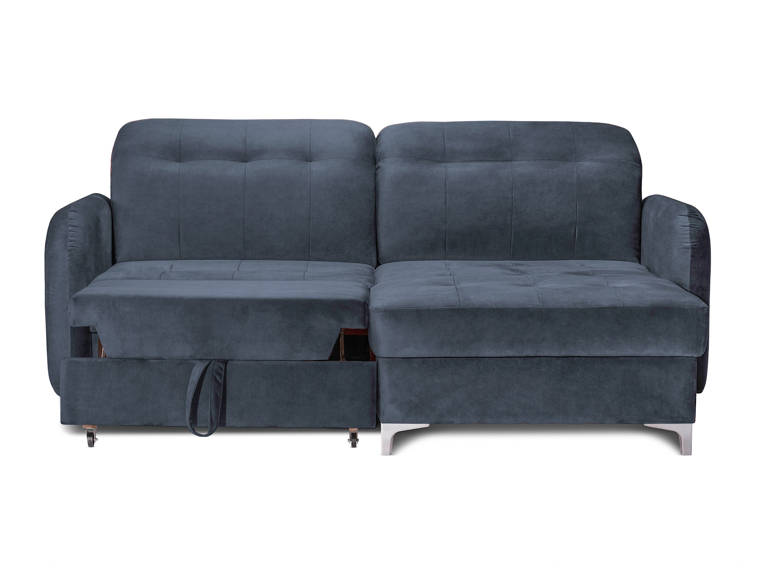 Colțar Extensibil STUDIO, cu lada depozitare, cu tetiere reglabile, 220 x 160 x 105 cm Prestige Home