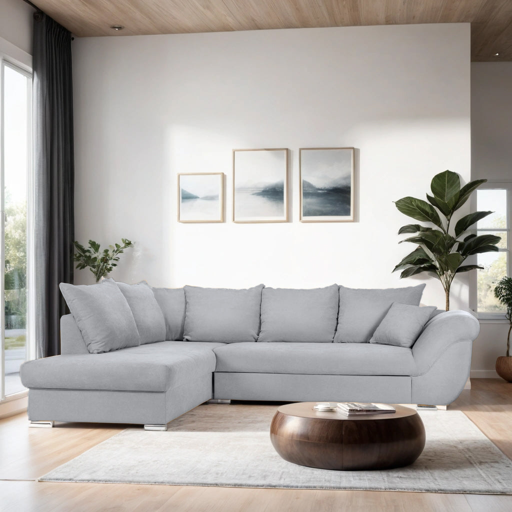 Colțar Extensibil SANTOS, variante stânga/dreapta, 295x215x80 cm Prestige Home