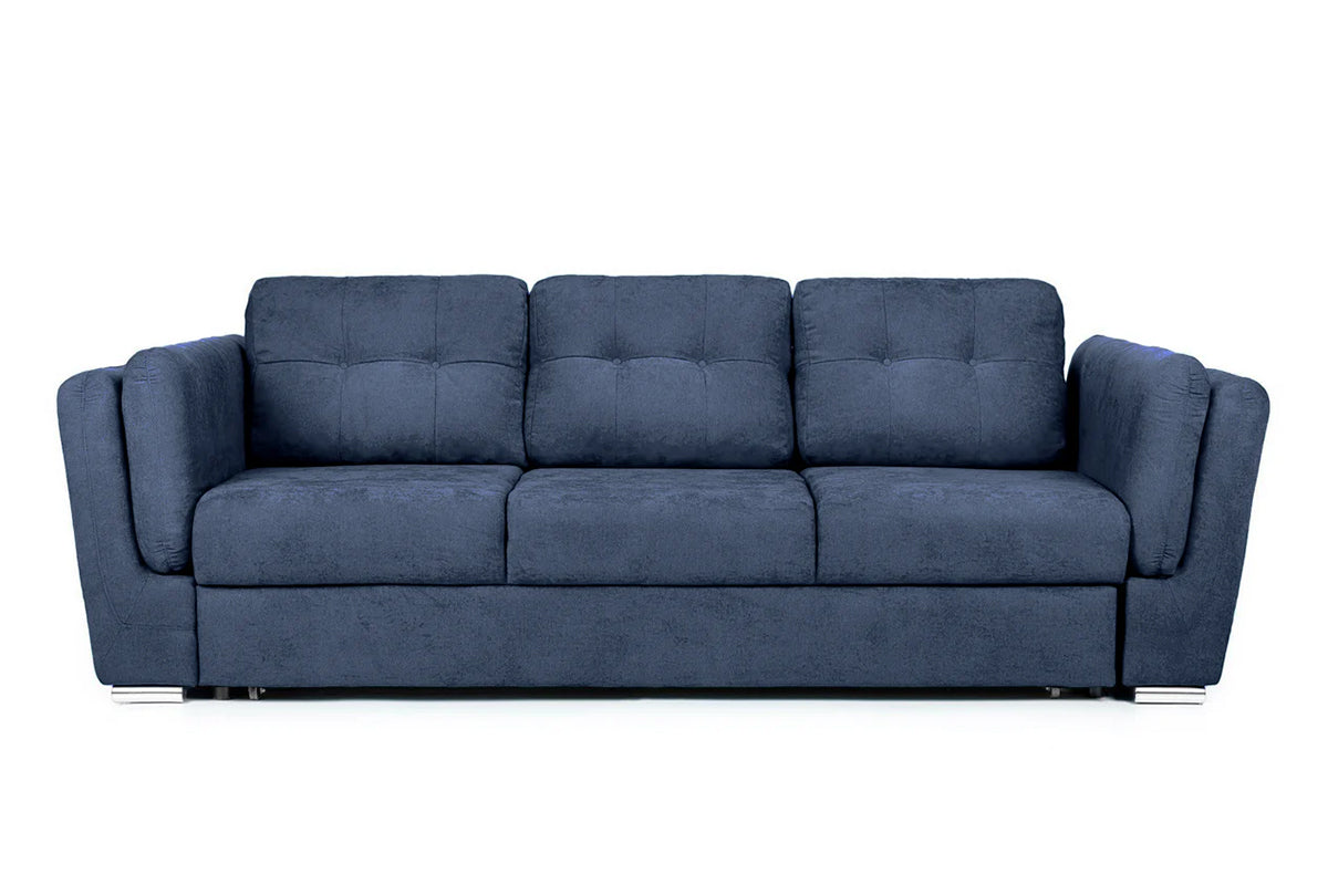 Canapea Extensibilă 3 locuri JAZZ, 250x105x90 cm Albastru-Inchis-Enjoy Prestige Home