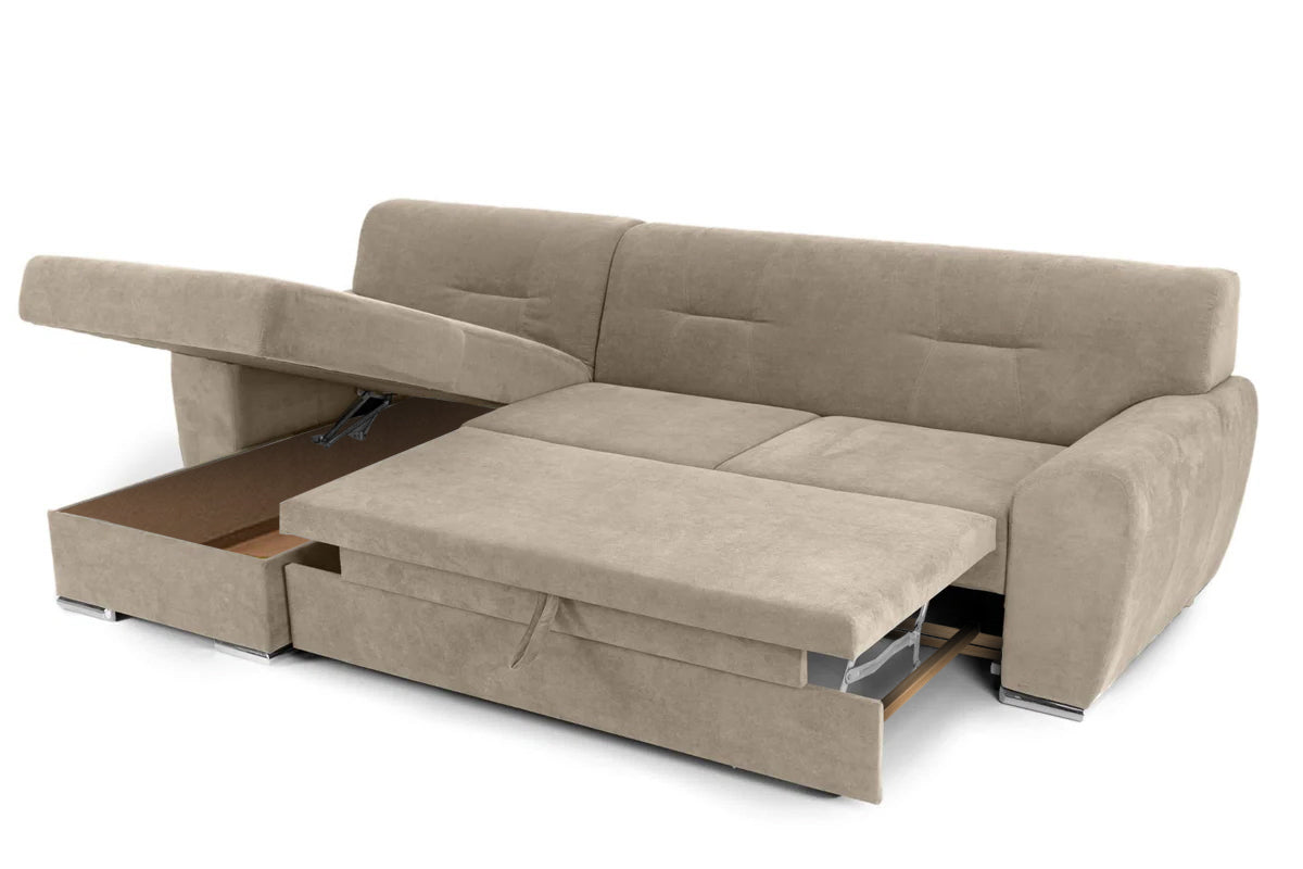 Colțar Extensibil ASTORIA, cu ladă de depozitare, variante stânga/dreapta 281x168x85 cm Prestige Home
