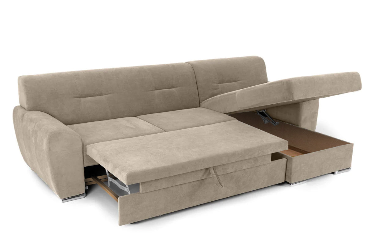 Colțar Extensibil ASTORIA, cu ladă de depozitare, variante stânga/dreapta 281x168x85 cm Prestige Home