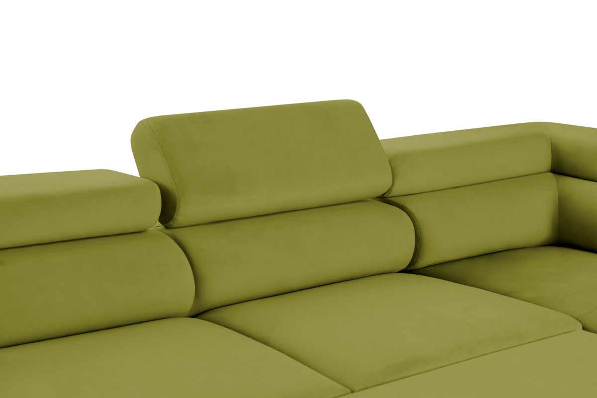 Colțar Extensibil, în formă de U, TIME NEW, cu 2 lăzi de depozitare, cu tetiere reglabile, 360x220x95 cm Prestige Home