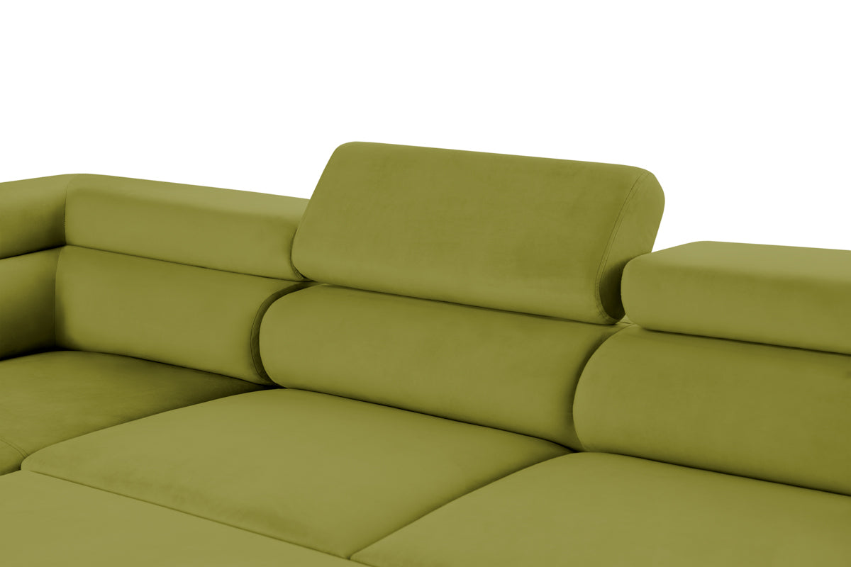 Colțar Extensibil, în formă de U, TIME NEW, cu 2 lăzi de depozitare, cu tetiere reglabile, 360x220x95 cm Prestige Home