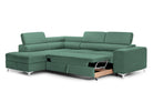 Colțar Extensibil TIME NEW, cu lada depozitare, tetiere reglabile, 285x220x95 cm