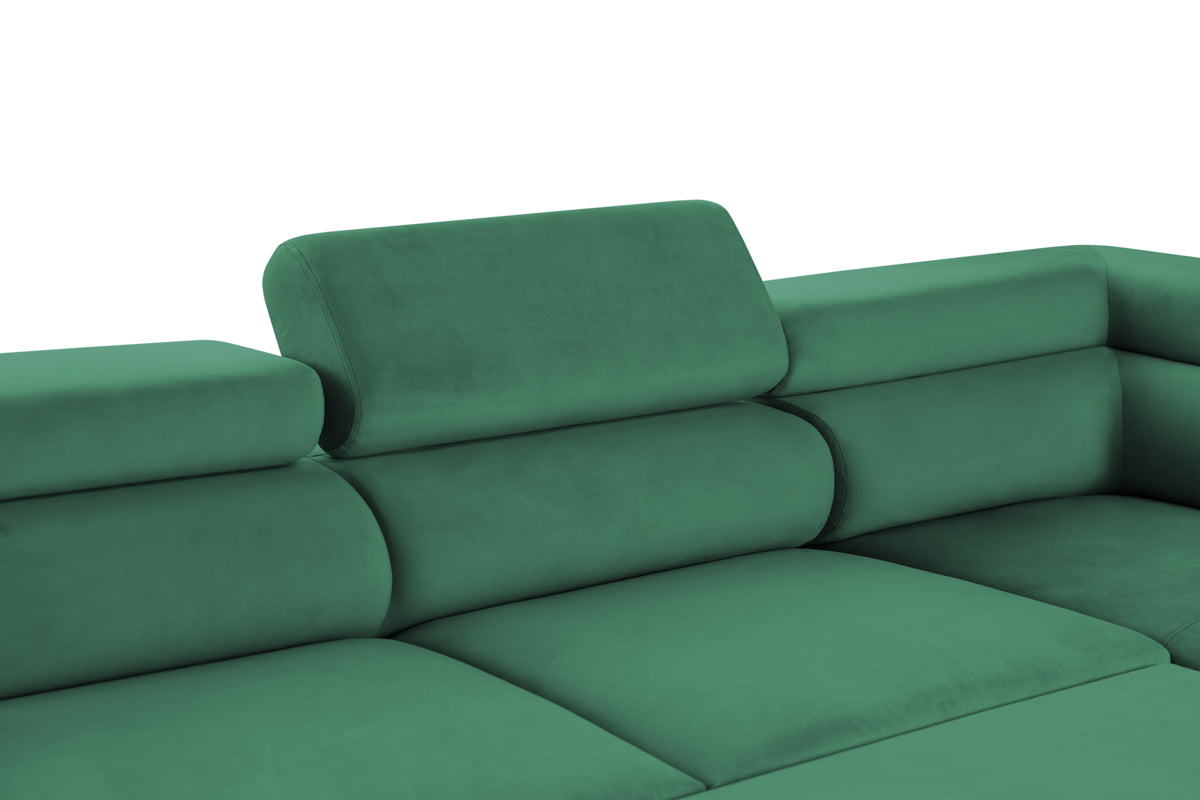 Colțar Extensibil, în formă de U, TIME NEW, cu 2 lăzi de depozitare, cu tetiere reglabile, 360x220x95 cm Prestige Home