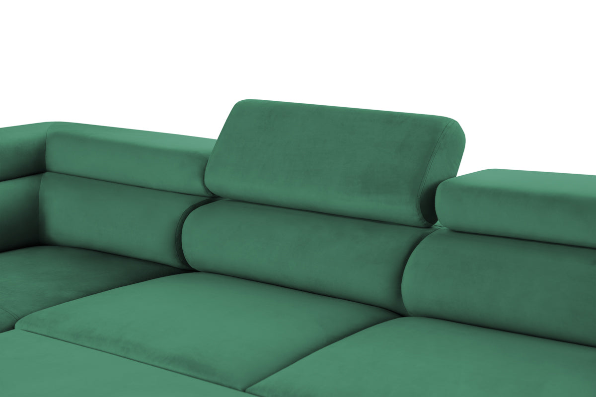 Colțar Extensibil, în formă de U, TIME NEW, cu 2 lăzi de depozitare, cu tetiere reglabile, 360x220x95 cm Prestige Home