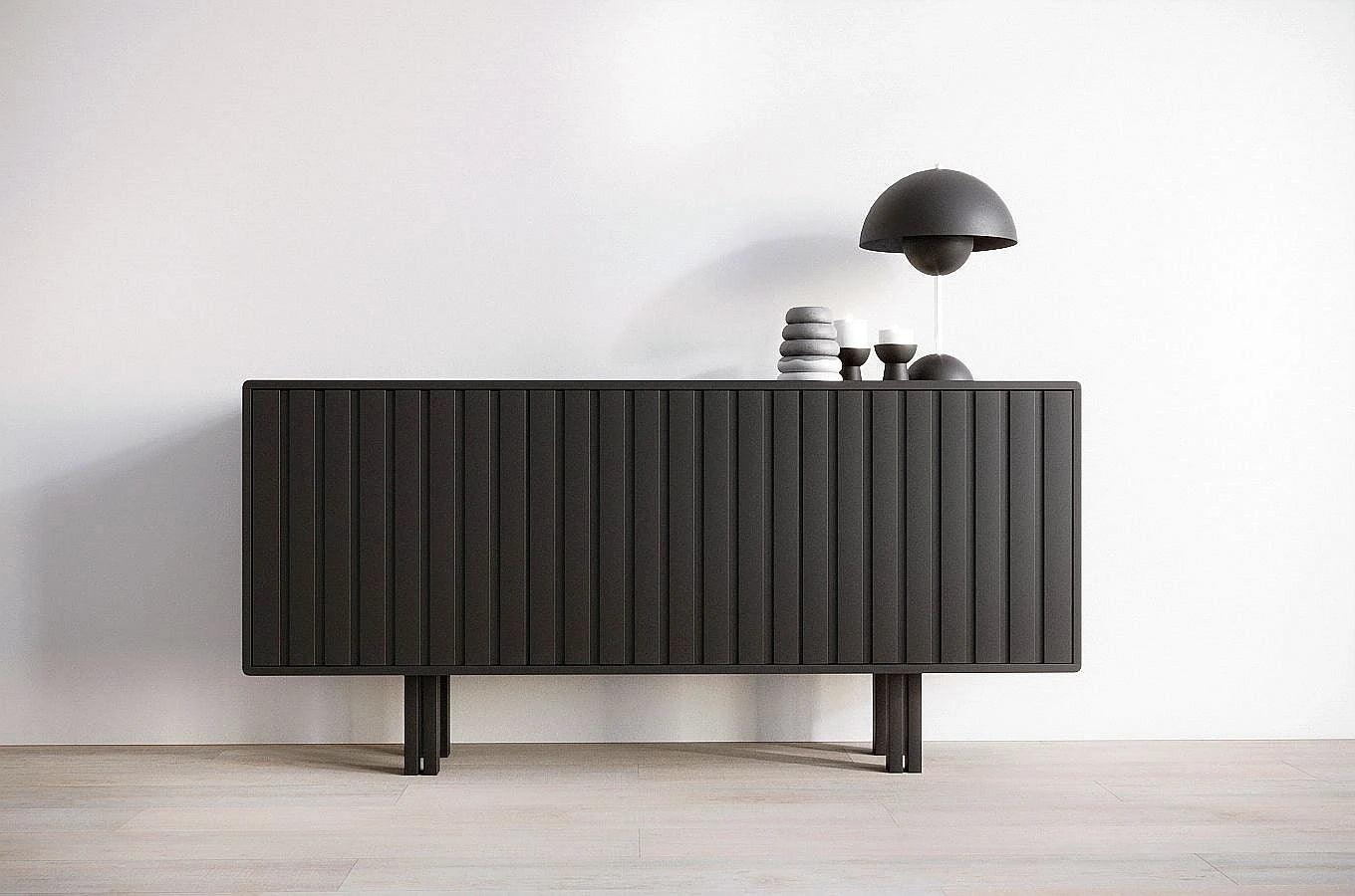 Comoda Visage, Negru, 149 cm Arboteca