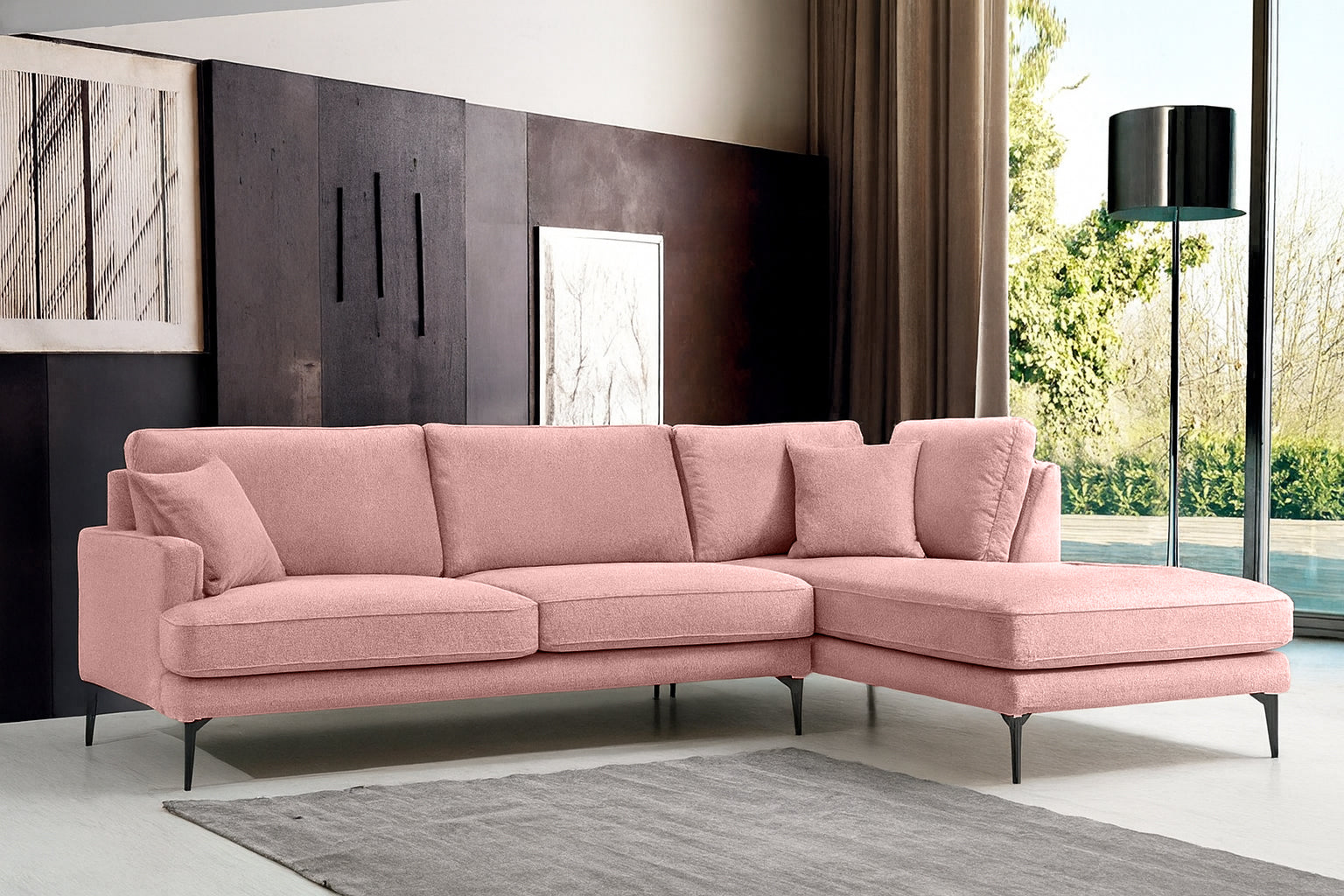 Colțar Fix AZURRO, 280x90/180x85 cm Prestige Home