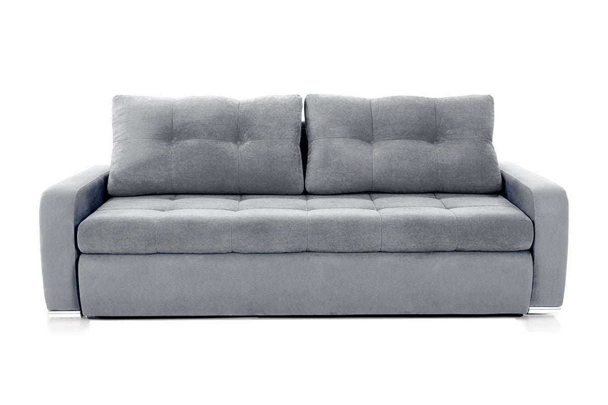 Canapea Extensibilă 3 locuri VENETIA, cu ladă de depozitare, 220x100x90 cm Gri-Deschis-Enjoy Prestige Home