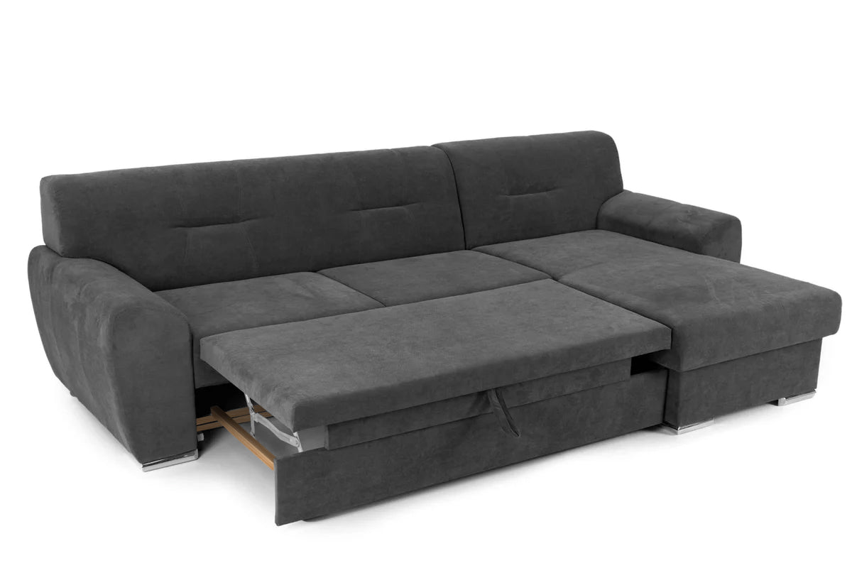 Colțar Extensibil ASTORIA, cu ladă de depozitare, variante stânga/dreapta 281x168x85 cm Prestige Home