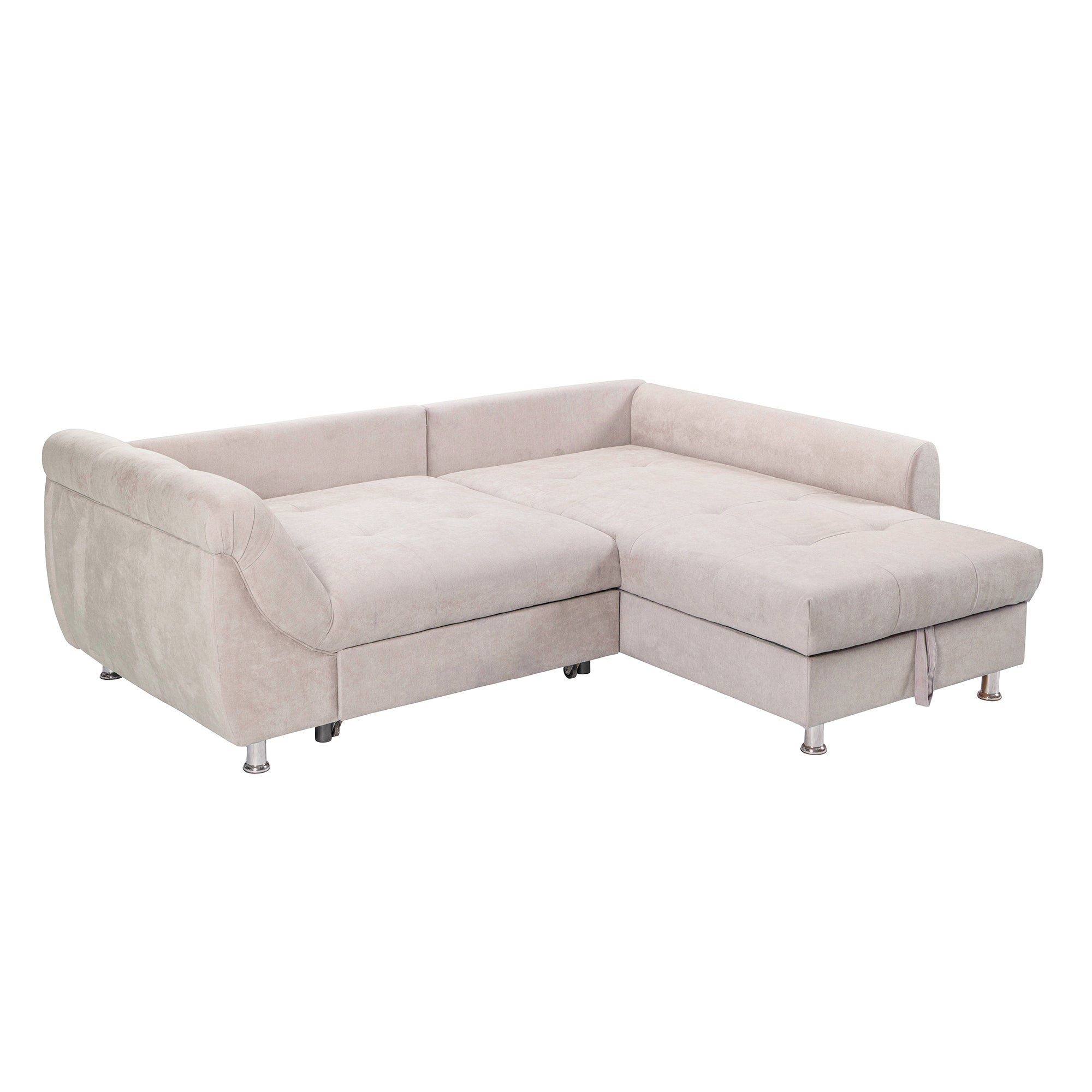 Colțar Extensibil MERLIN, cu lada depozitare, variante stânga/dreapta, 230 x 190 x 93 cm Prestige Home