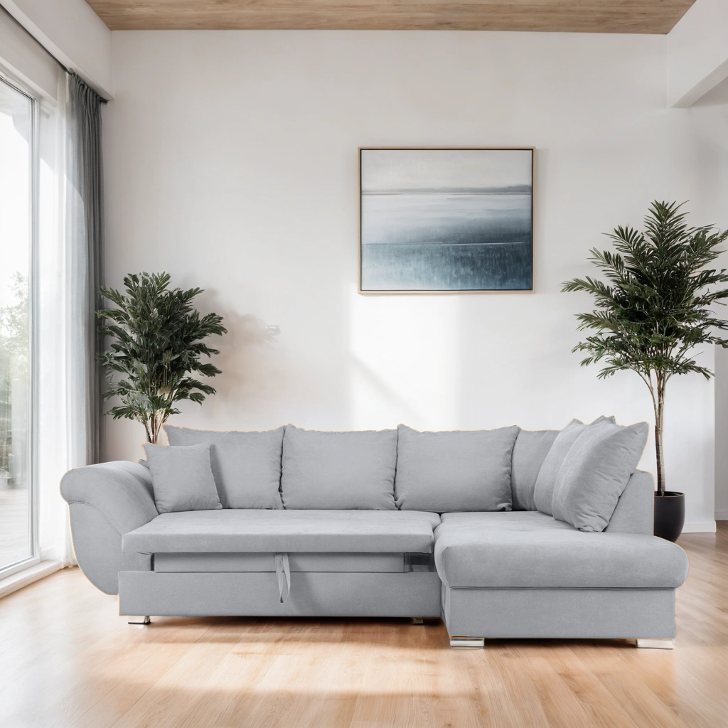 Colțar Extensibil SANTOS, variante stânga/dreapta, 295x215x80 cm Prestige Home