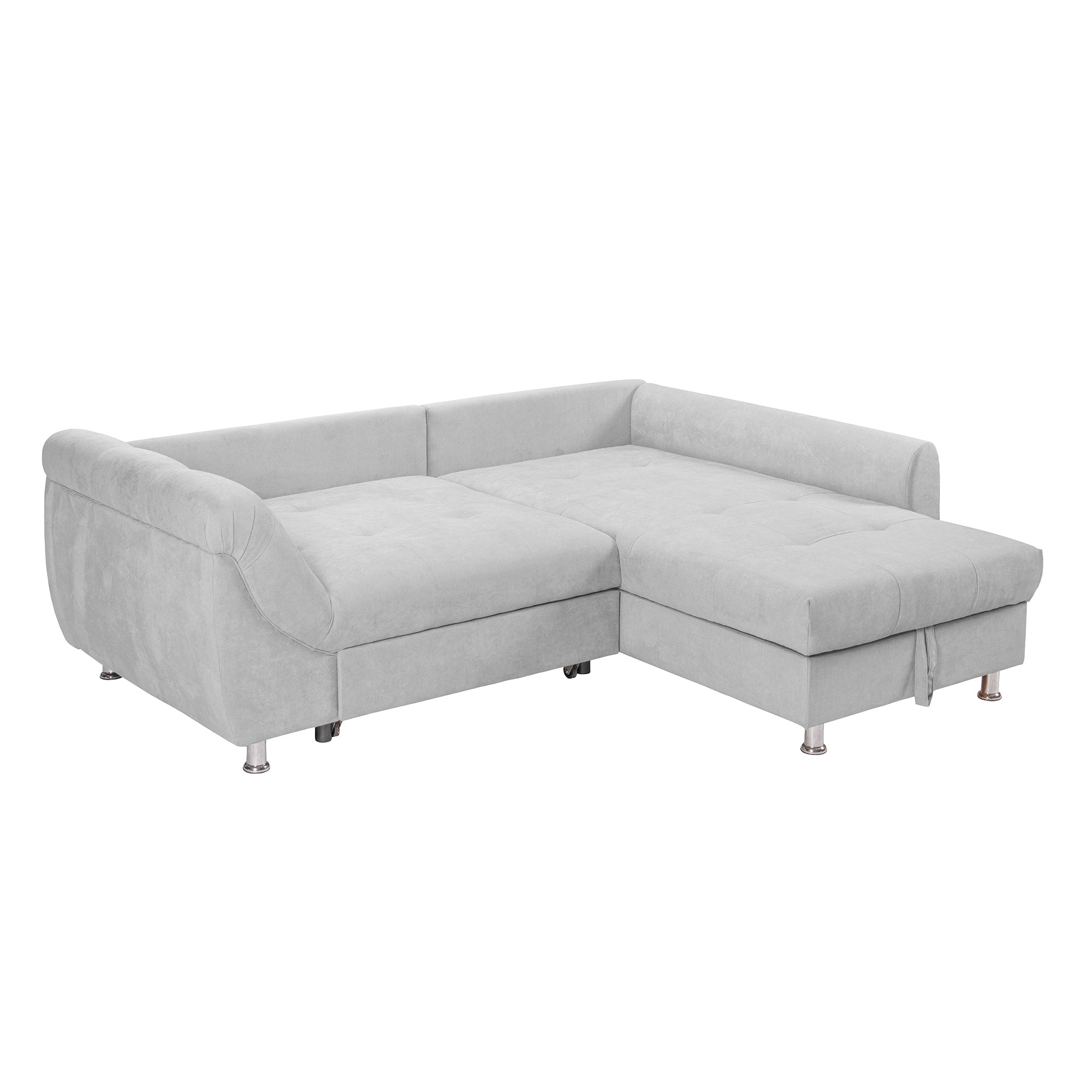 Colțar Extensibil MERLIN, cu lada depozitare, variante stânga/dreapta, 230 x 190 x 93 cm Prestige Home