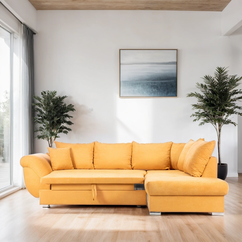 Colțar Extensibil SANTOS, variante stânga/dreapta, 295x215x80 cm Prestige Home
