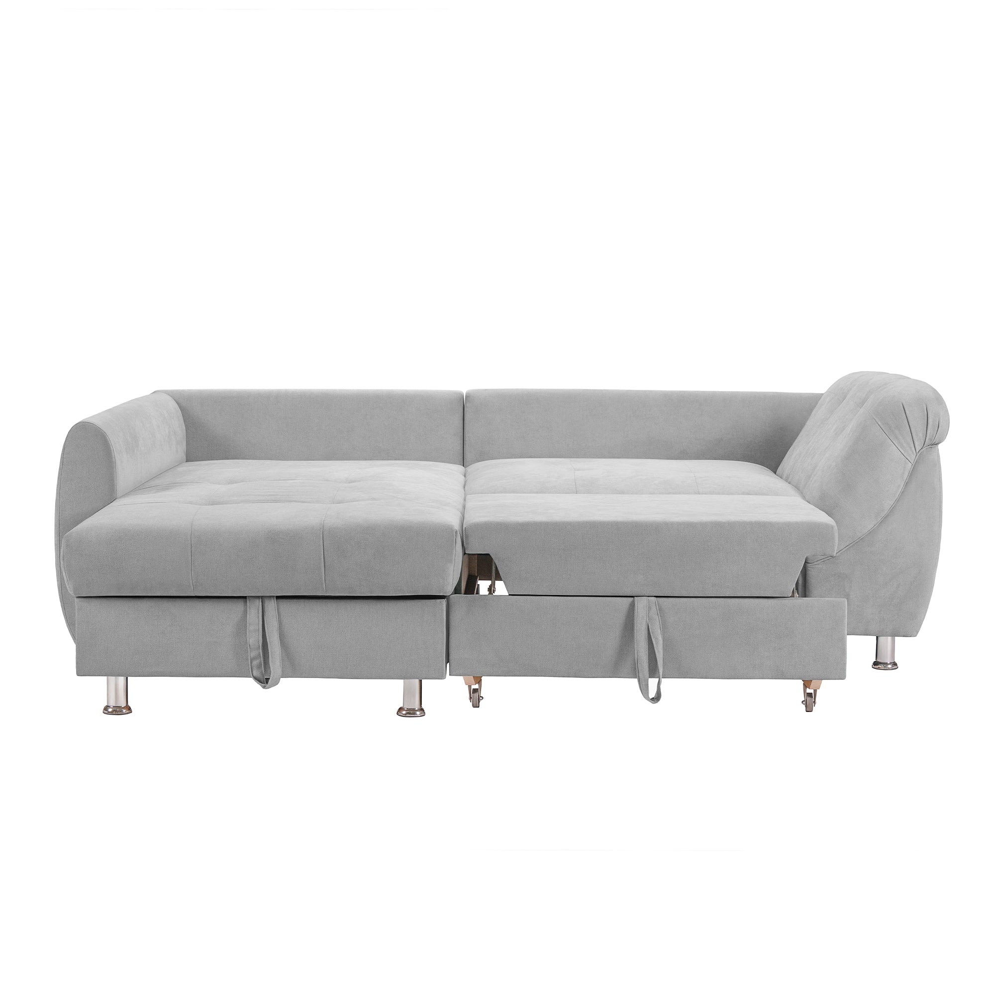 Colțar Extensibil MERLIN, cu lada depozitare, variante stânga/dreapta, 230 x 190 x 93 cm Prestige Home