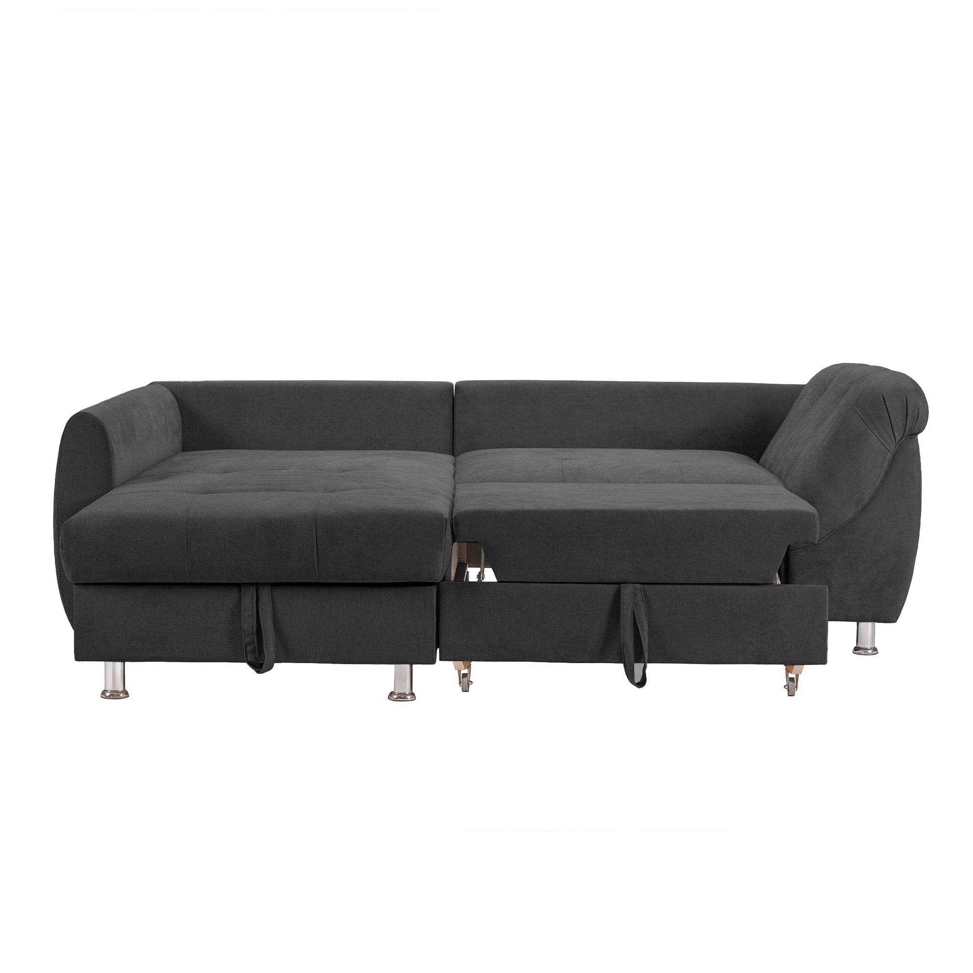 Colțar Extensibil MERLIN, cu lada depozitare, variante stânga/dreapta, 230 x 190 x 93 cm Prestige Home
