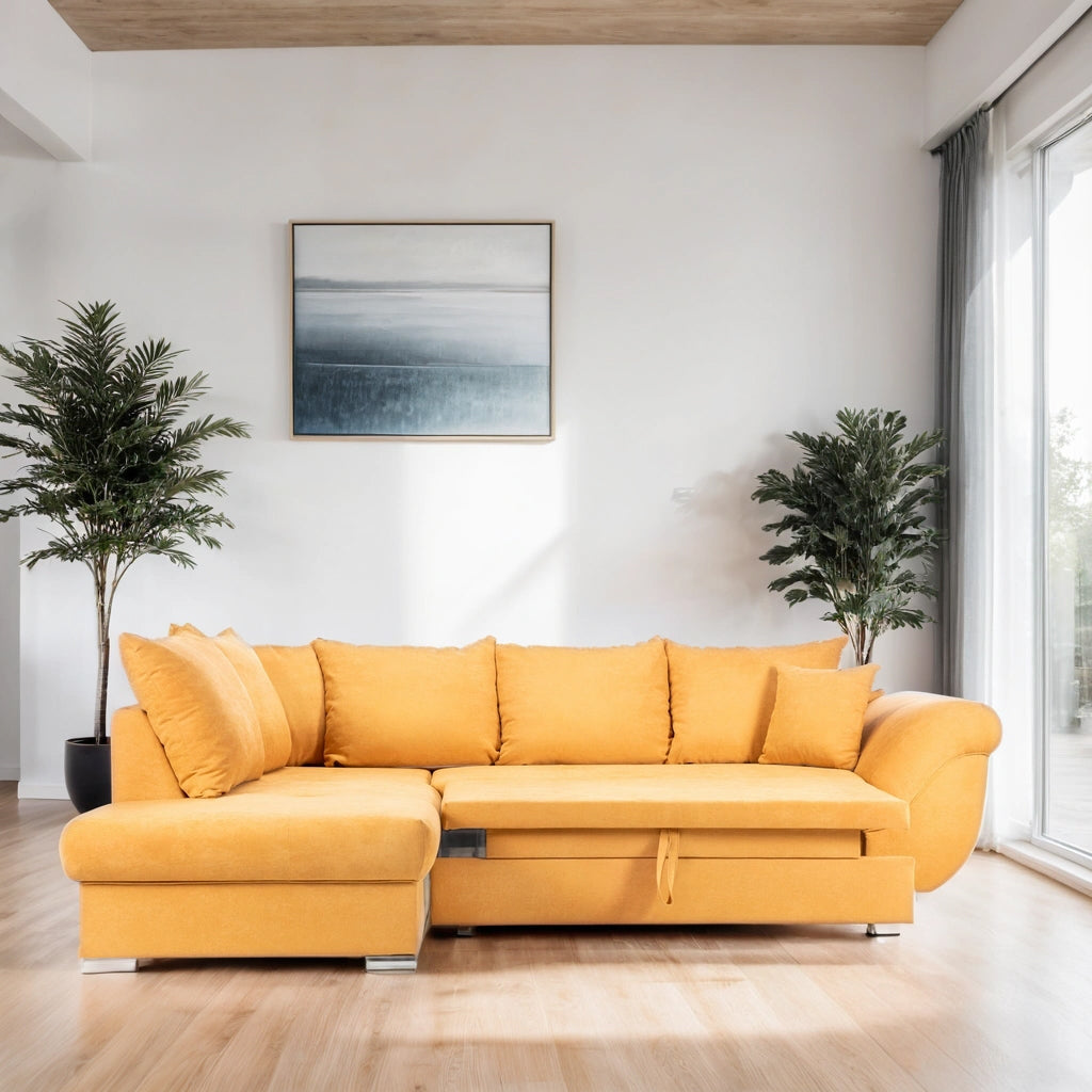 Colțar Extensibil SANTOS, variante stânga/dreapta, 295x215x80 cm Prestige Home