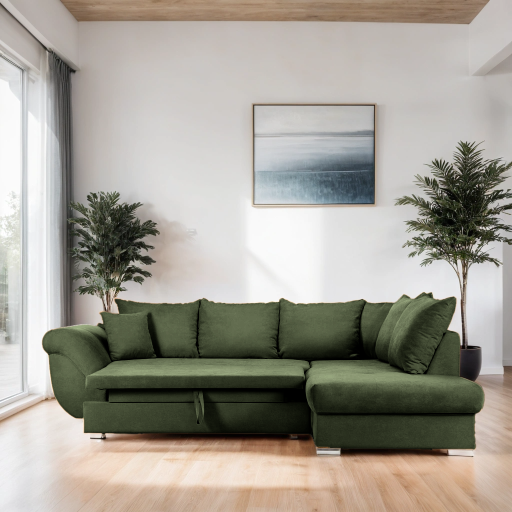 Colțar Extensibil SANTOS, variante stânga/dreapta, 295x215x80 cm Prestige Home