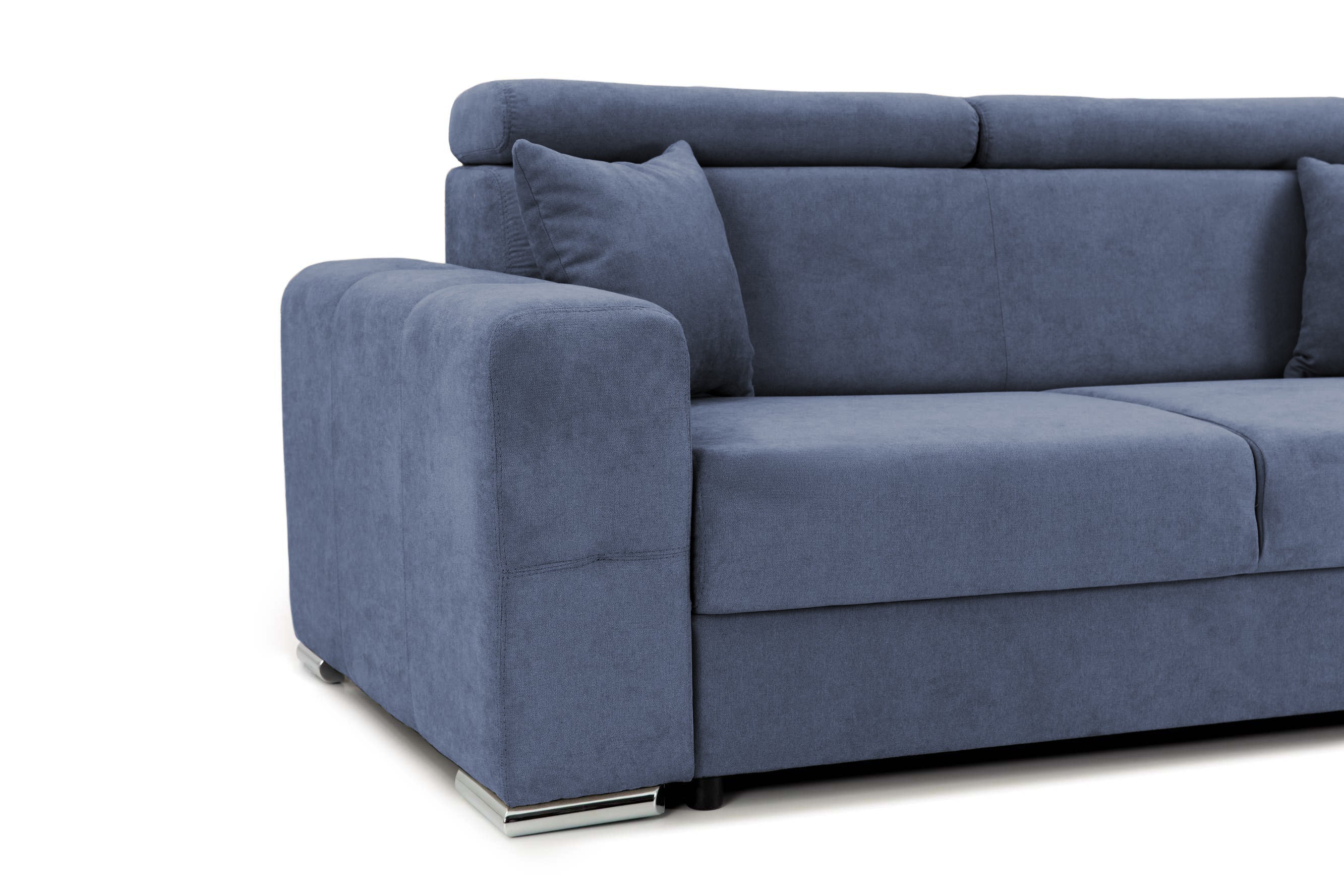Canapea Fixă 2 locuri BELLAGIO, cu tetiere reglabile, 205x100x100 cm Prestige Home