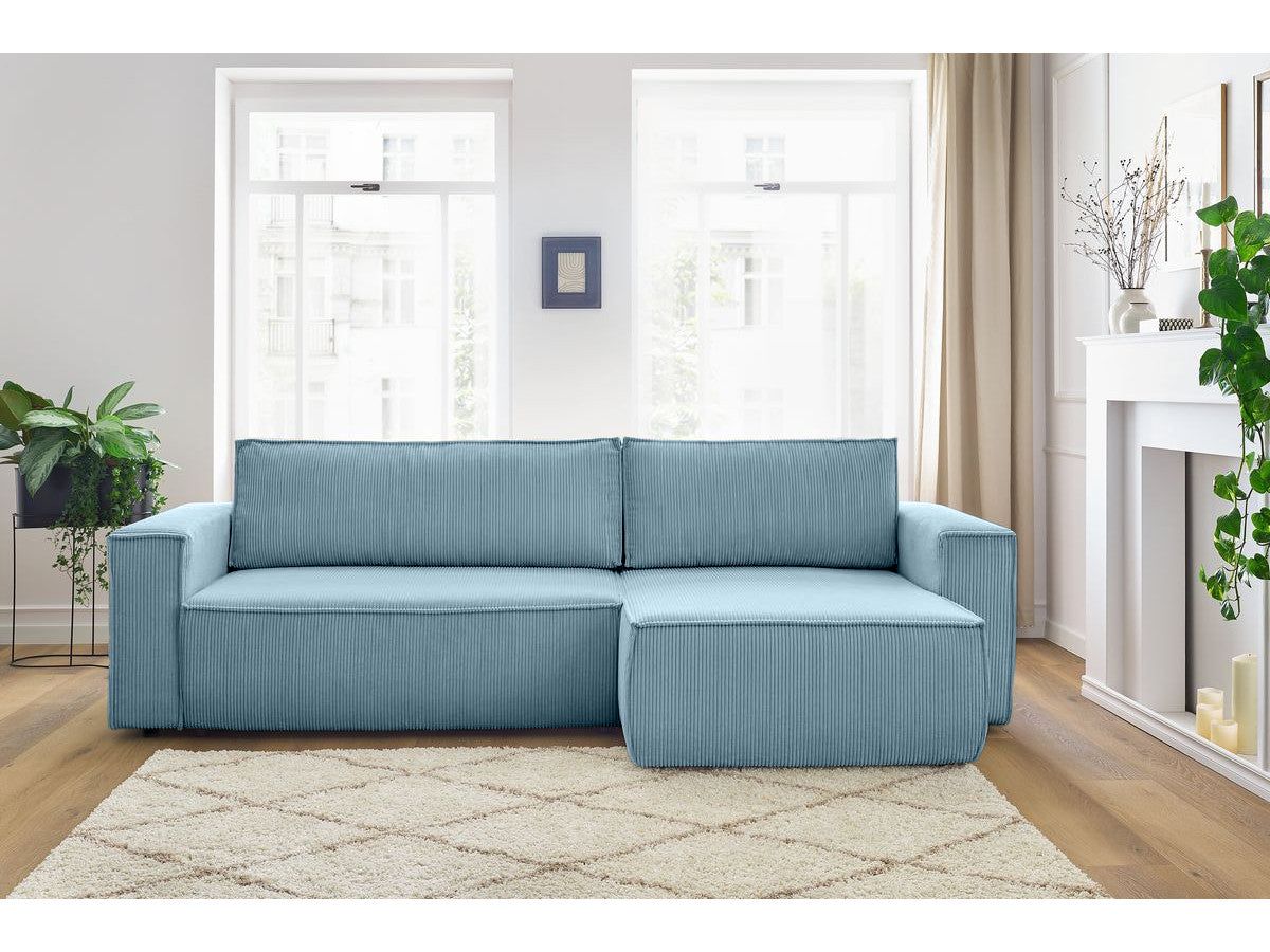 Colțar Extensibil CLOUD, cu ladă de depozitare, șezlong interschimbabil, 275x145x85 cm Prestige Home