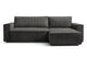 Colțar Extensibil CLOUD, cu ladă de depozitare, șezlong interschimbabil, 275x145x85 cm