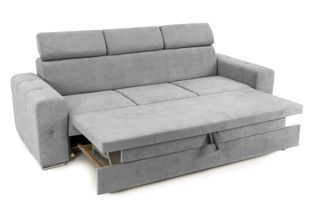 Canapea Extensibilă 3 locuri BELLAGIO, cu tetiere reglabile, 242x95x99 cm Prestige Home
