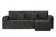 Colțar Extensibil DIEGO, cu lada depozitare, sezlong interschimbabil, 240x147x85cm Gri-Grafit-Whisper Dreapta Prestige