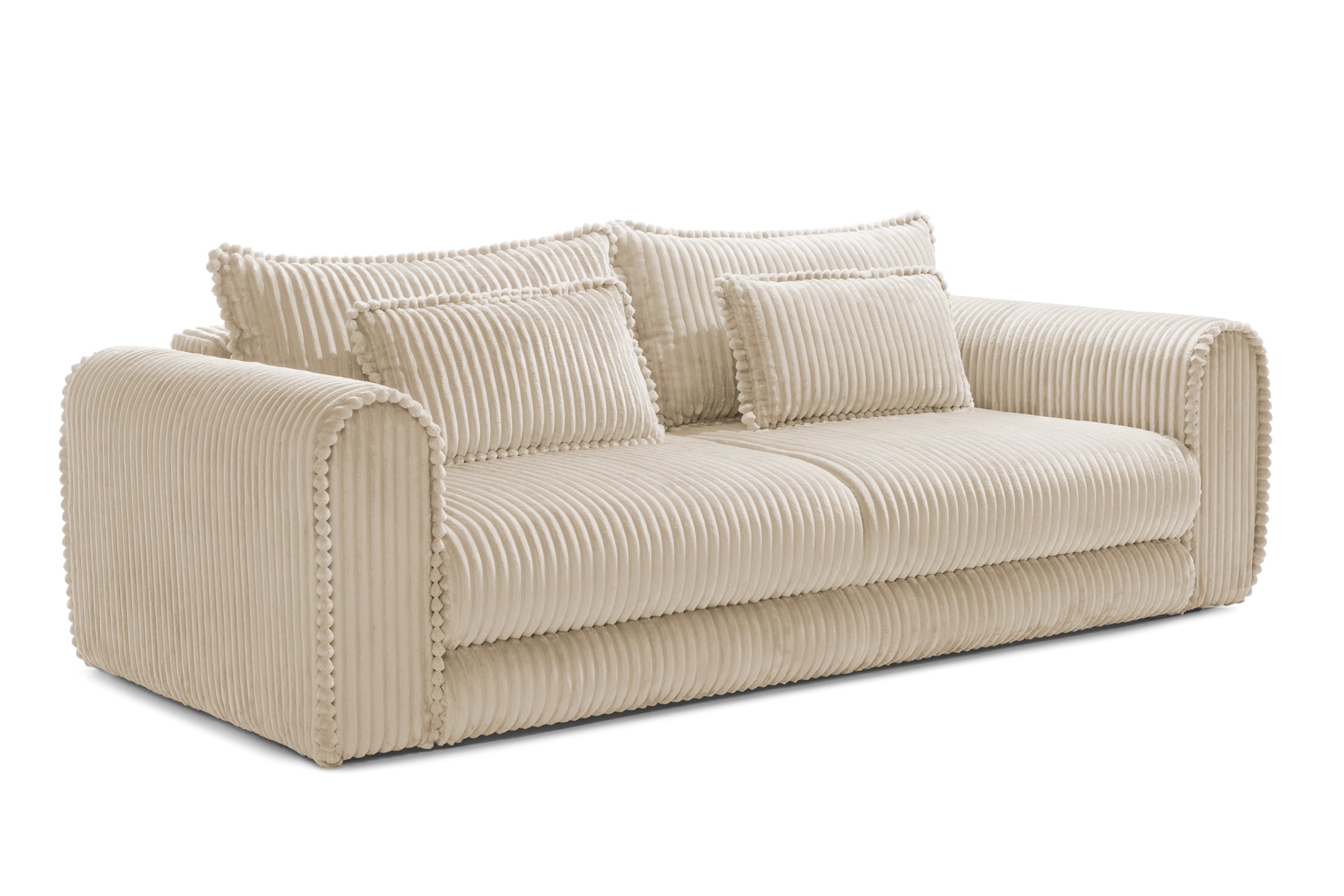 Canapea Extensibilă 3 locuri FELLINI, cu ladă depozitare, 243x108x90 cm Prestige Home