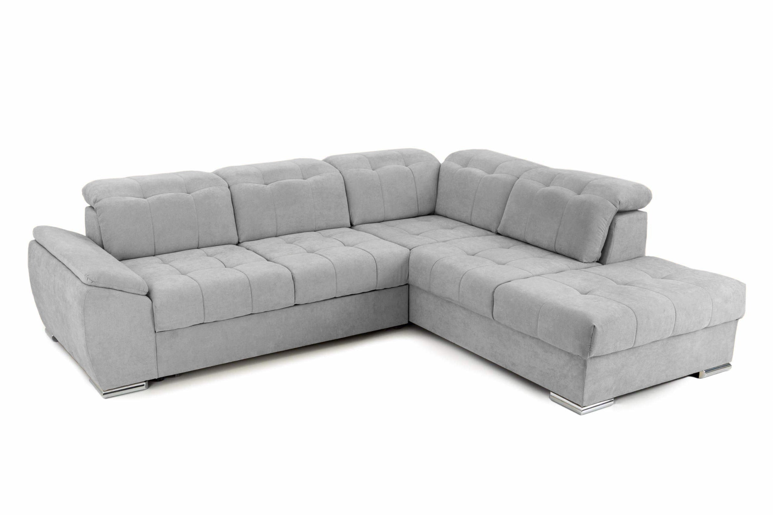 Colțar Extensibil ENZO, cu tetiere, variante stânga/dreapta, 255x220x100 cm Prestige Home