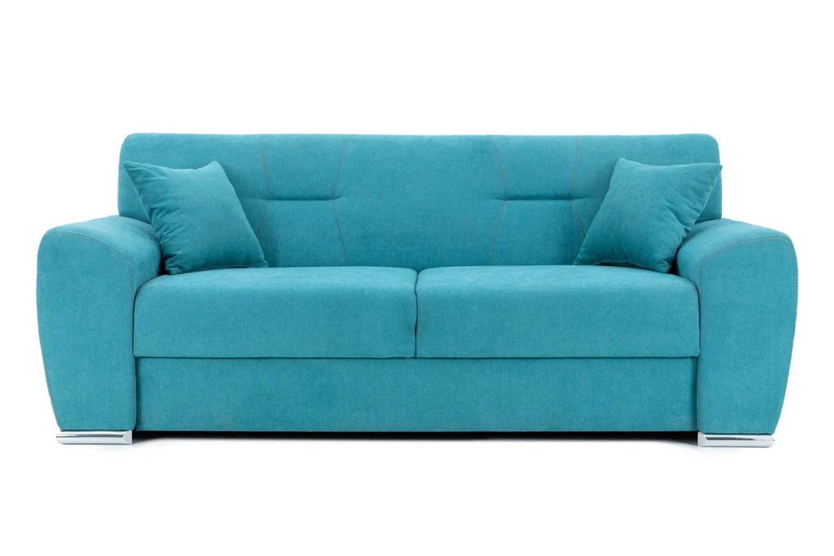 Canapea Fixă 2 locuri ASTORIA, 204x97x85 cm Turcoaz-Enjoy Prestige Home