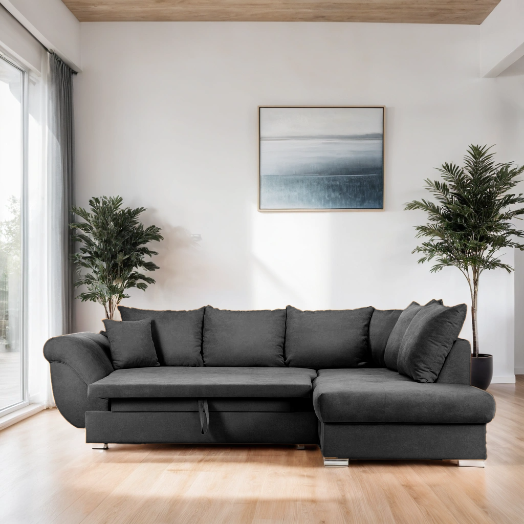 Colțar Extensibil SANTOS, variante stânga/dreapta, 295x215x80 cm Prestige Home
