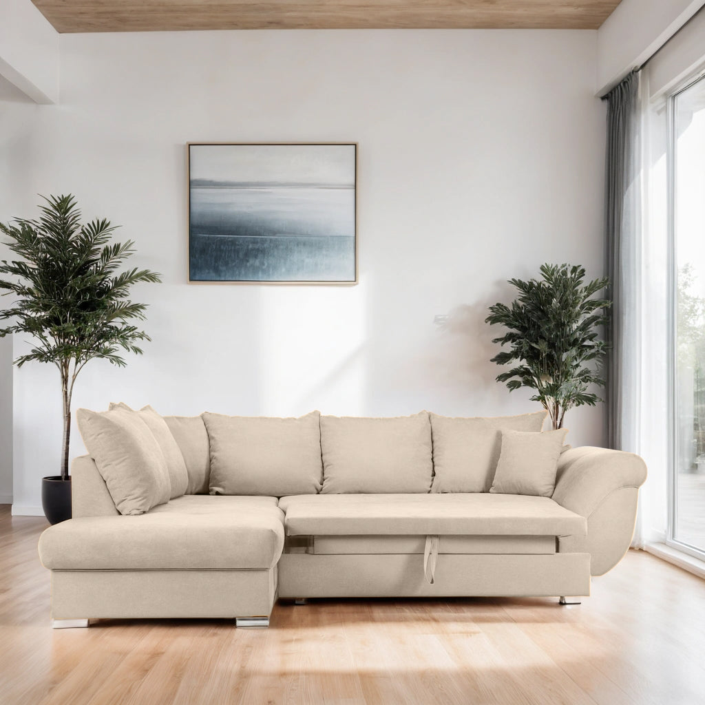 Colțar Extensibil SANTOS, variante stânga/dreapta, 295x215x80 cm Prestige Home