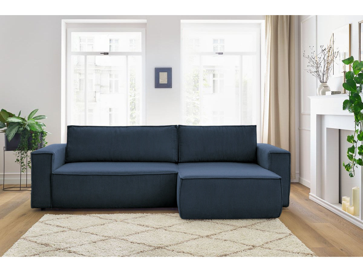 Colțar Extensibil CLOUD, cu ladă de depozitare, șezlong interschimbabil, 275x145x85 cm Prestige Home