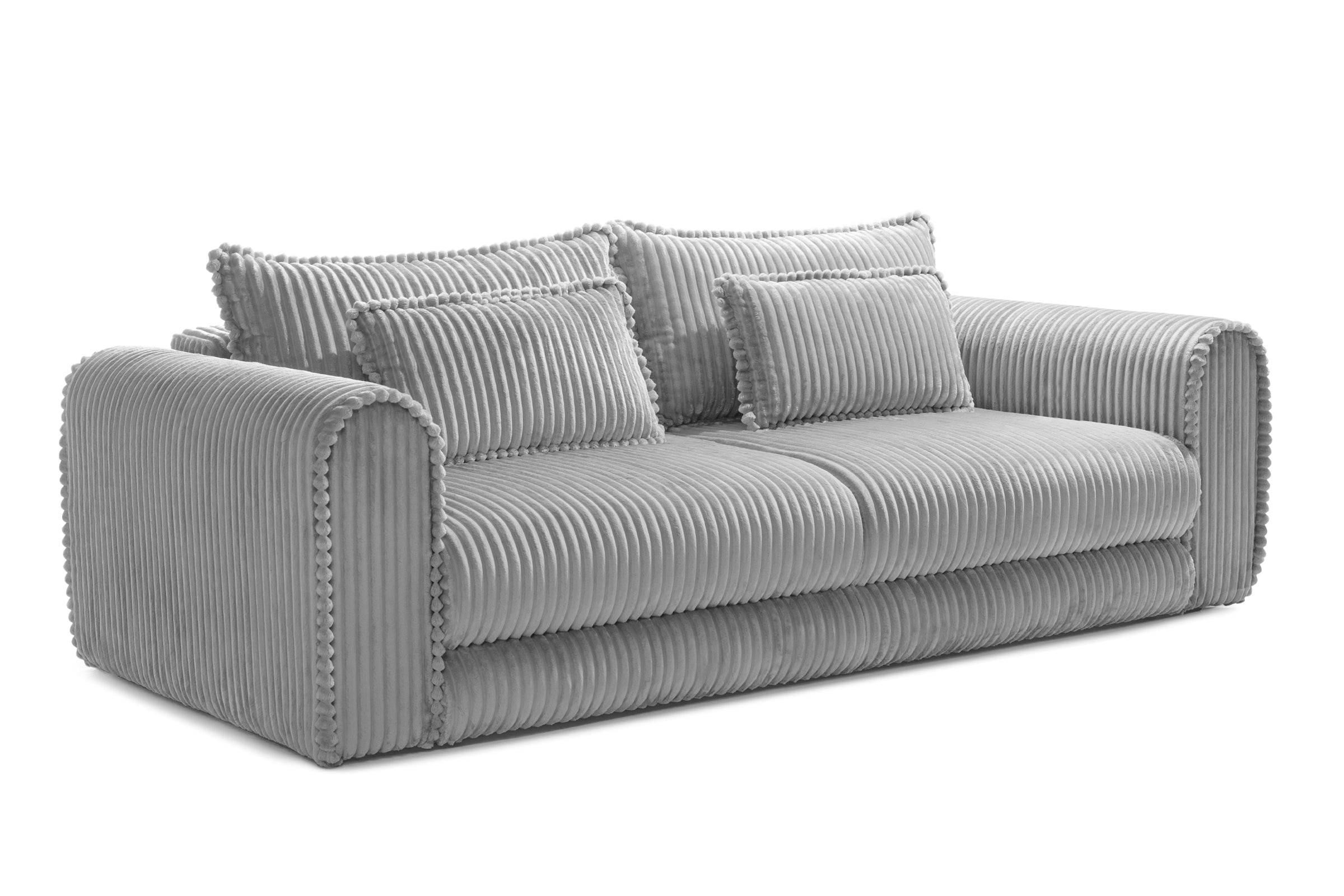 Canapea Extensibilă 3 locuri FELLINI, cu ladă depozitare, 243x108x90 cm Prestige Home