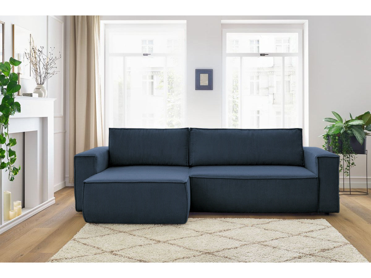 Colțar Extensibil CLOUD, cu ladă de depozitare, șezlong interschimbabil, 275x145x85 cm Prestige Home