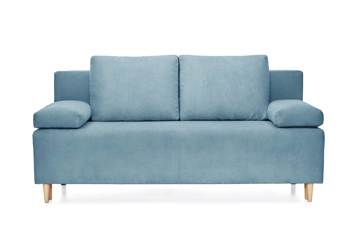 Canapea Extensibilă 3 locuri CANDY, cu ladă de depozitare, 190x95x100 cm Albastru-Deschis-Fjord Prestige Home