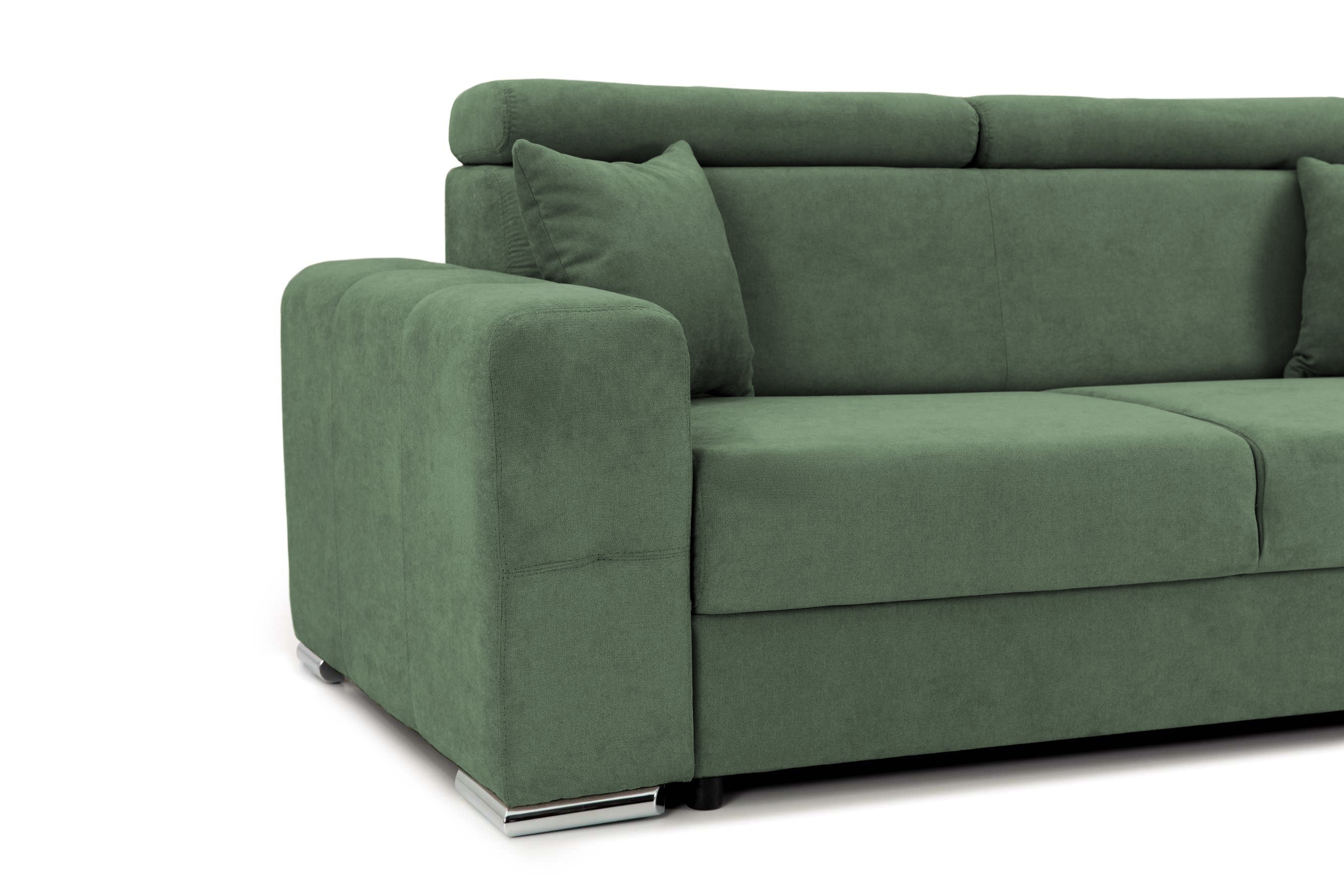 Canapea Fixă 2 locuri BELLAGIO, cu tetiere reglabile, 205x100x100 cm Prestige Home