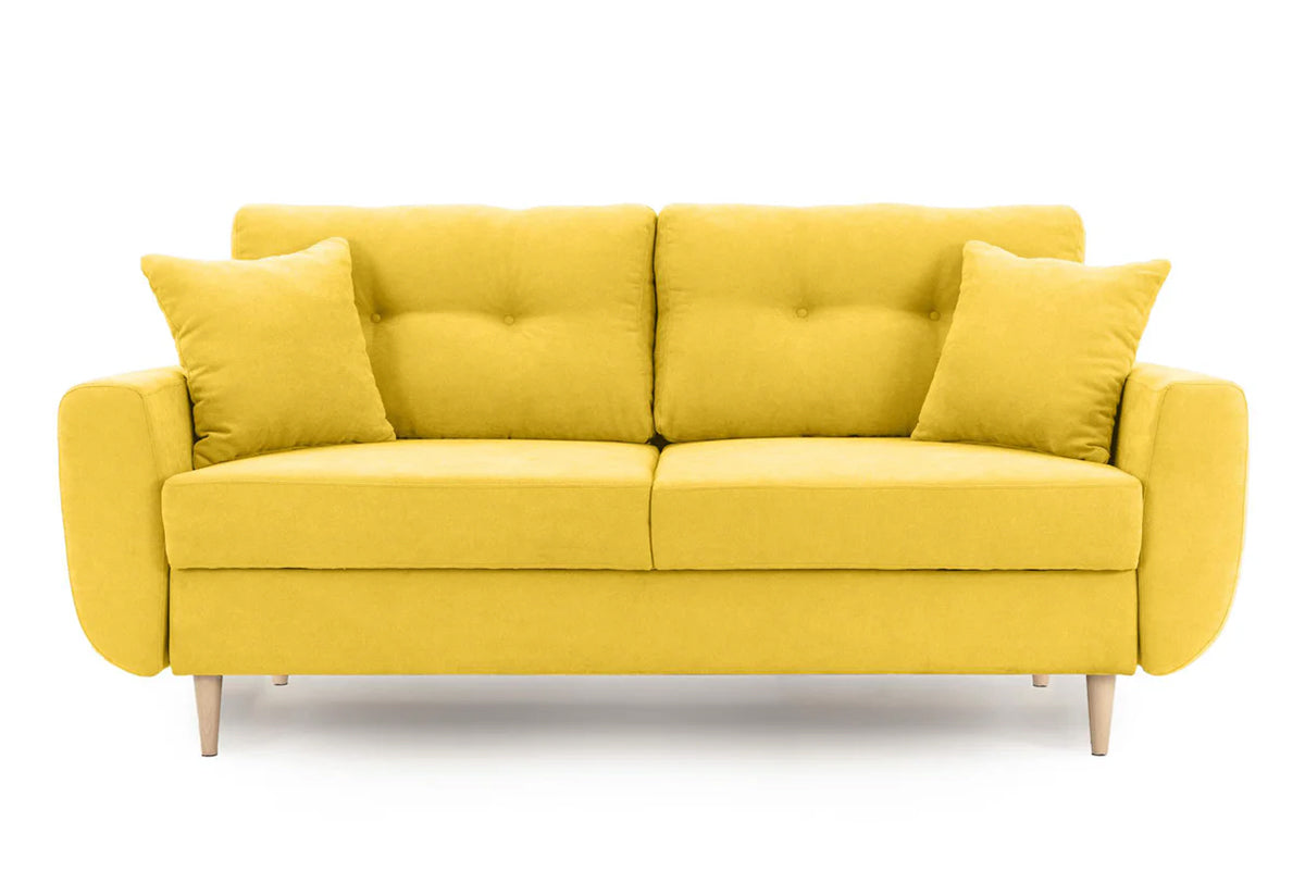 Canapea Fixă 2 locuri HELSINKI, 190x90x81 cm Galben-Enjoy Prestige Home