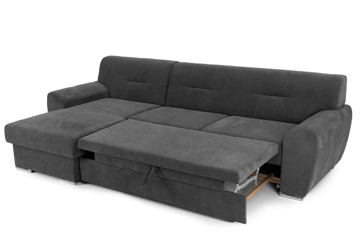 Colțar Extensibil ASTORIA, cu ladă de depozitare, variante stânga/dreapta 281x168x85 cm Prestige Home
