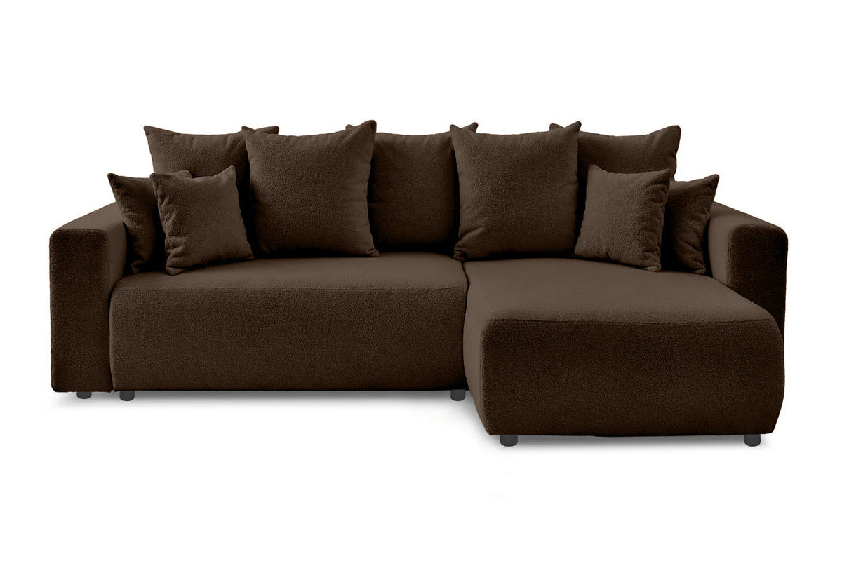 Colțar Extensibil LIVIGNO, cu ladă de depozitare, șezlong interschimbabil, 271x153x95 cm Maro-Anthology Dreapta Prestige Home