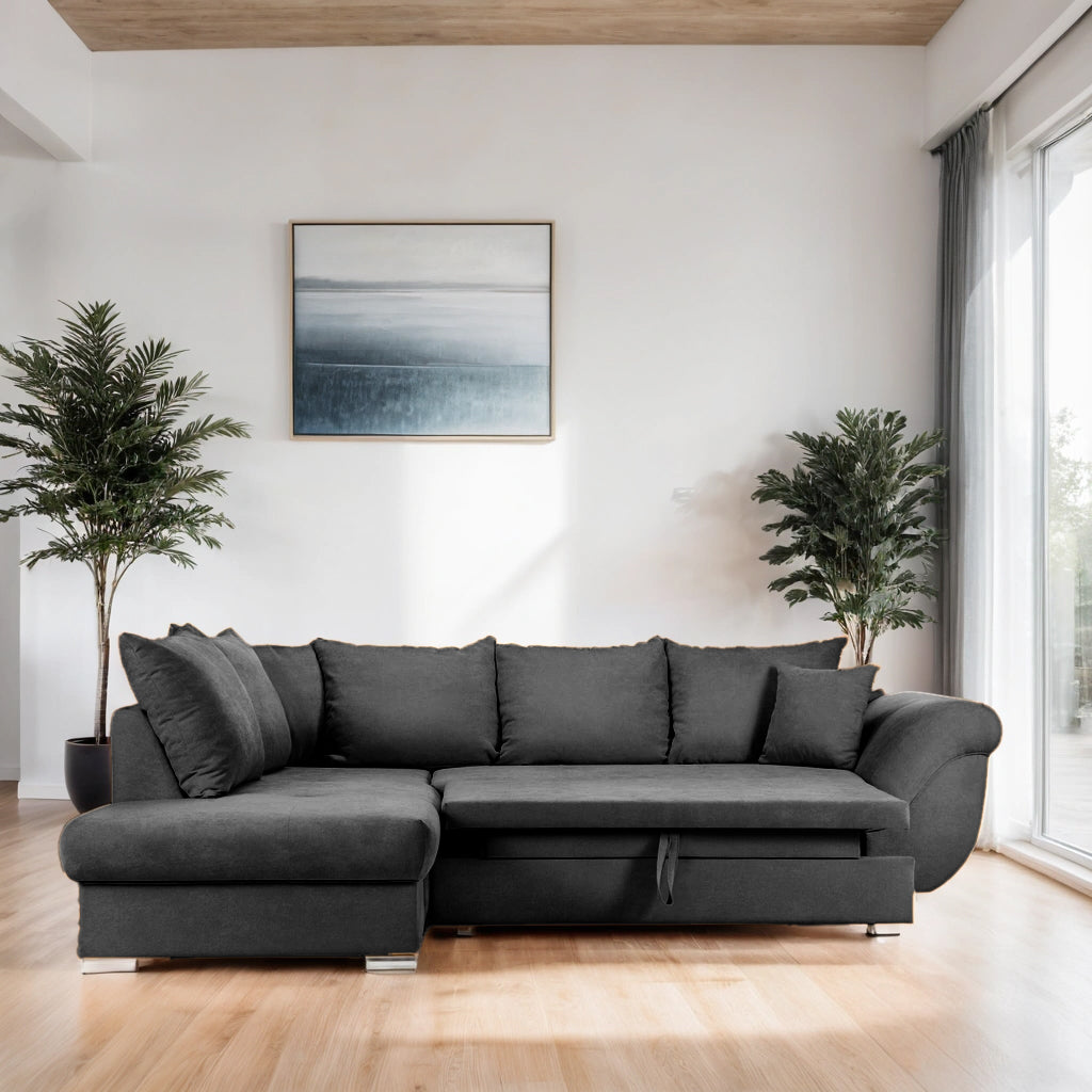 Colțar Extensibil SANTOS, variante stânga/dreapta, 295x215x80 cm Prestige Home
