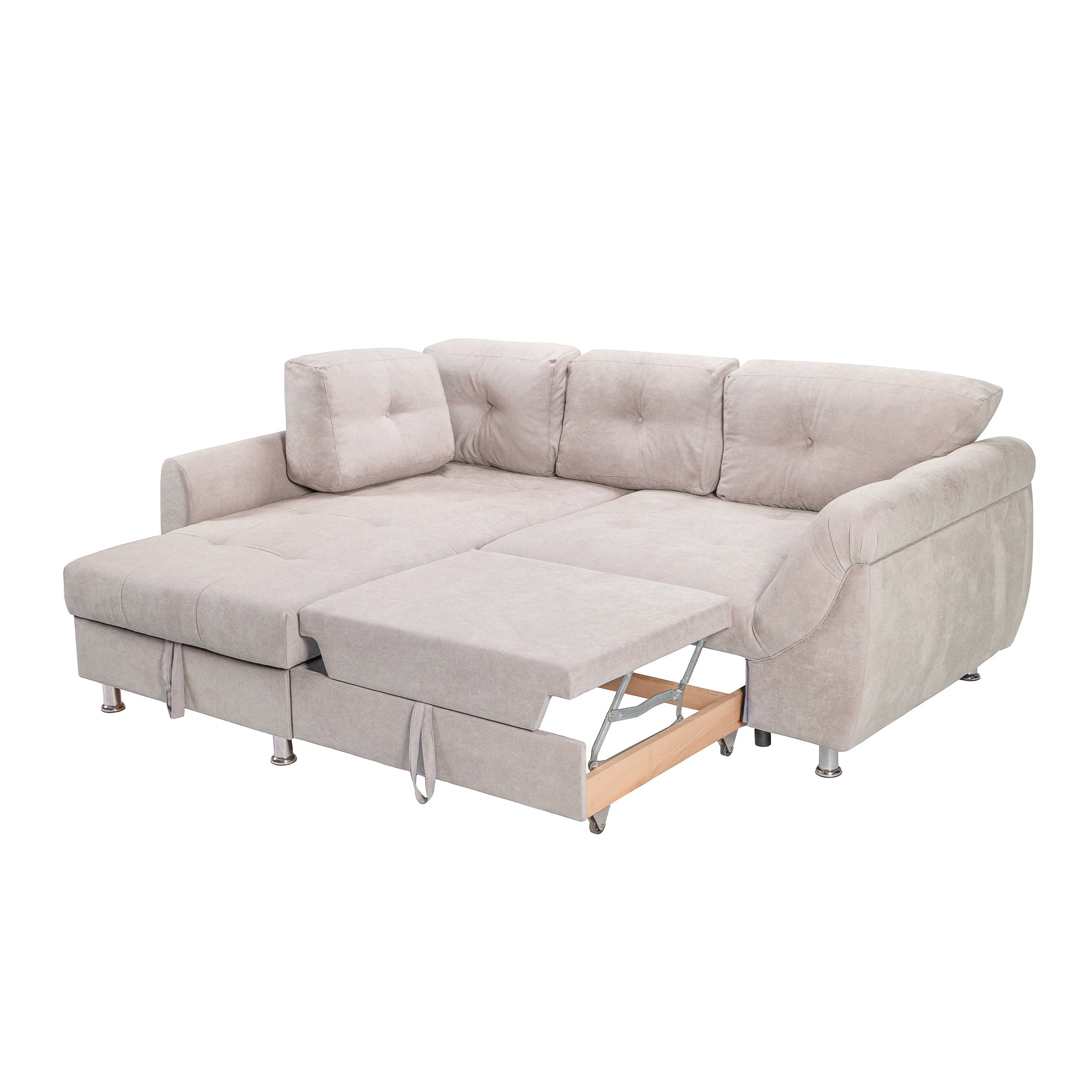 Colțar Extensibil MERLIN, cu lada depozitare, variante stânga/dreapta, 230 x 190 x 93 cm Prestige Home