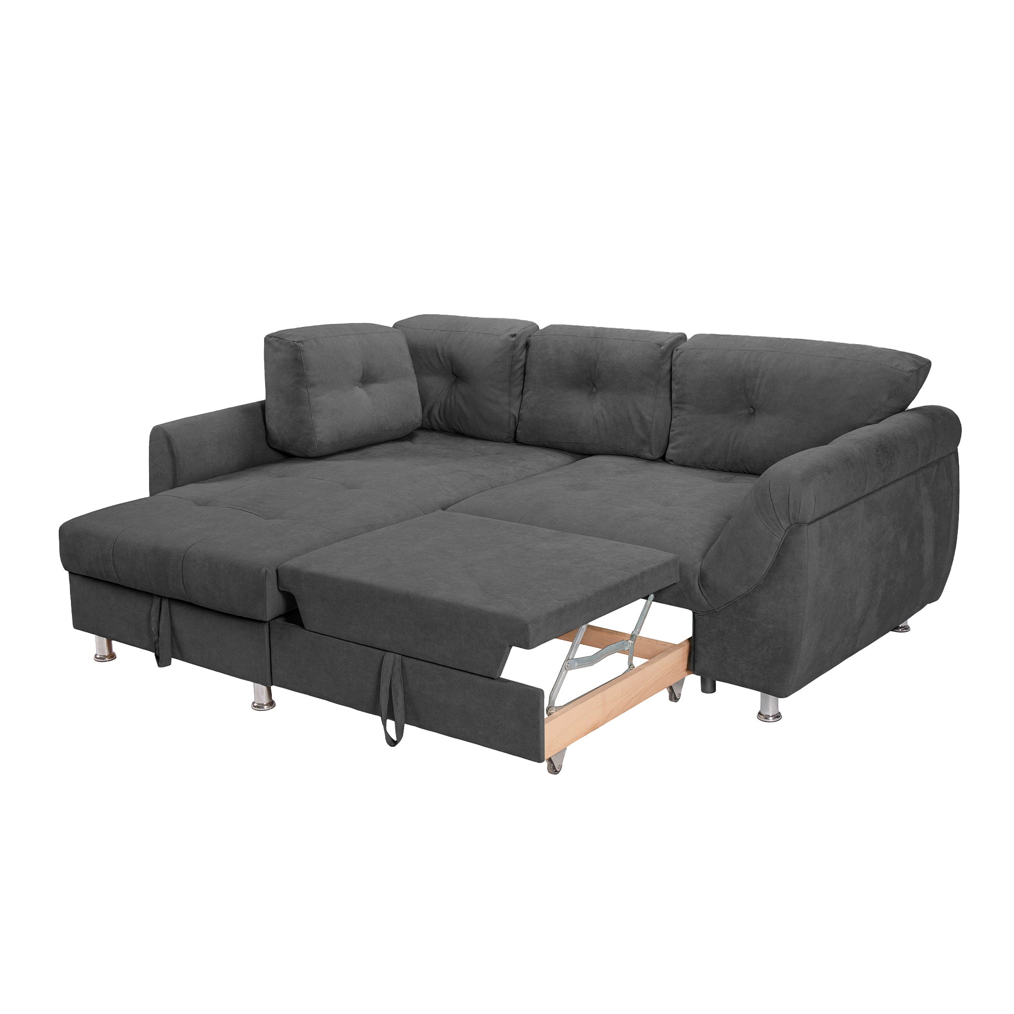 Colțar Extensibil MERLIN, cu lada depozitare, variante stânga/dreapta, 230 x 190 x 93 cm Prestige Home