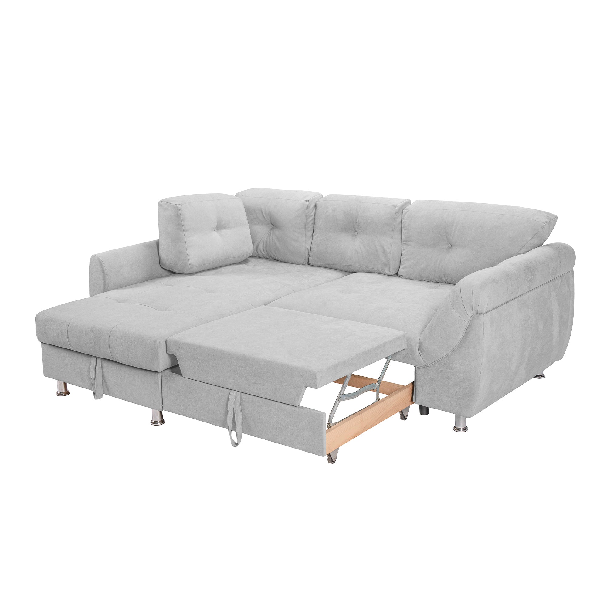 Colțar Extensibil MERLIN, cu lada depozitare, variante stânga/dreapta, 230 x 190 x 93 cm Prestige Home