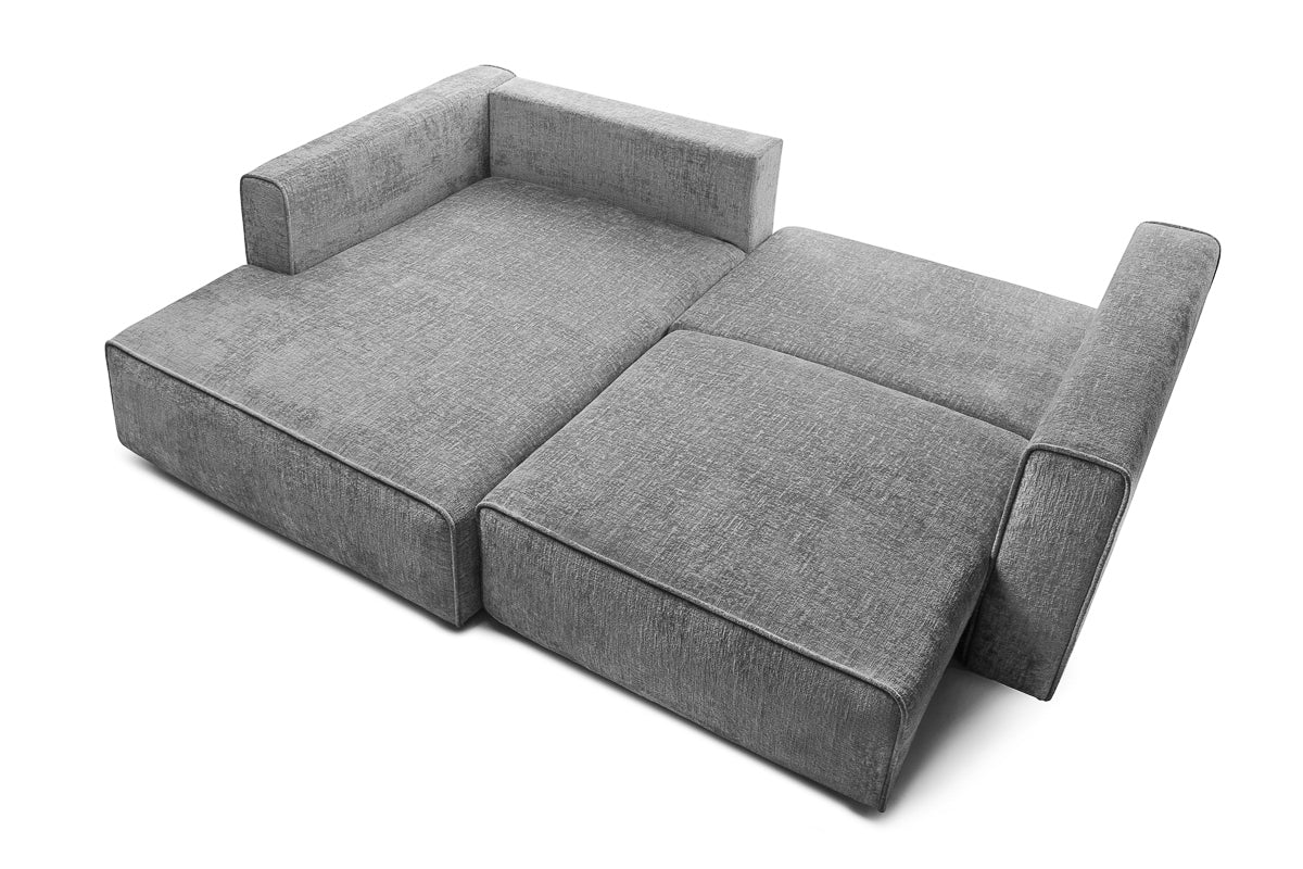 Colțar Extensibil 3 locuri ZANETTO, cu ladă de depozitare, 240x157x70 cm Prestige Home