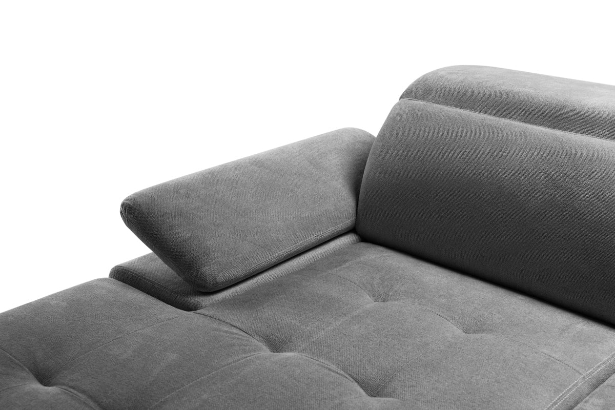 Colțar Extensibil TRENDY, cu ladă de depozitare, cu tetiere reglabile, variante stânga/dreapta 295x170x105 cm Prestige Home