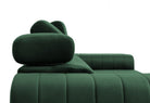 Canapea Extensibilă 3 locuri TIME, cu tetiere reglabile, cu suport lombar, 255x97x94 cm #color_Verde-Padure-Velluto