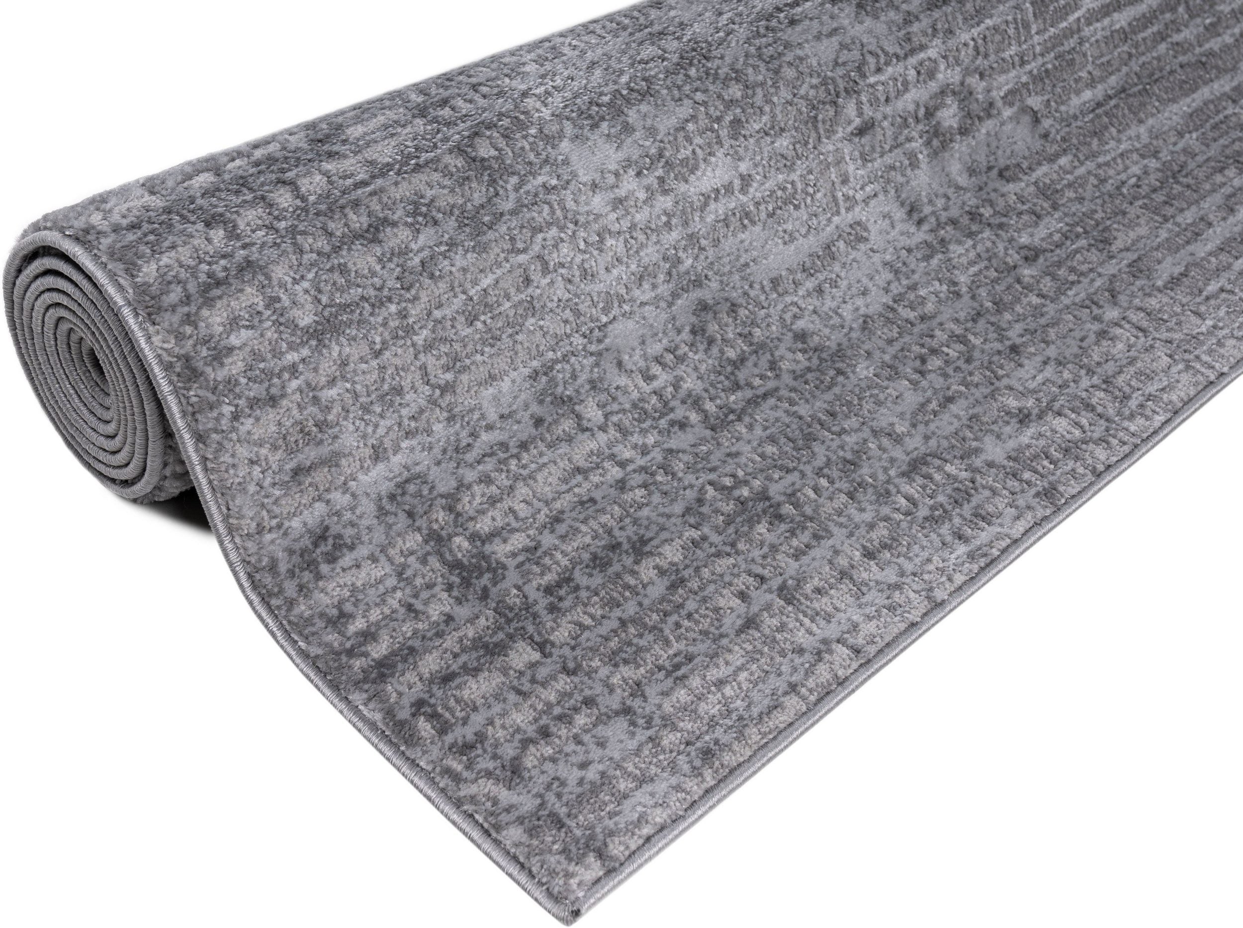 Covor Ariano, gri, structură înalt-joasă, 240×320 cm Arboteca