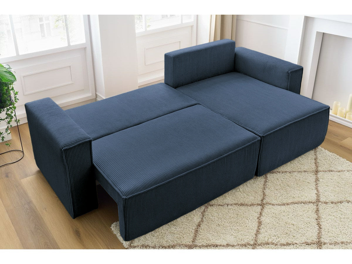 Colțar Extensibil CLOUD, cu ladă de depozitare, șezlong interschimbabil, 275x145x85 cm Prestige Home
