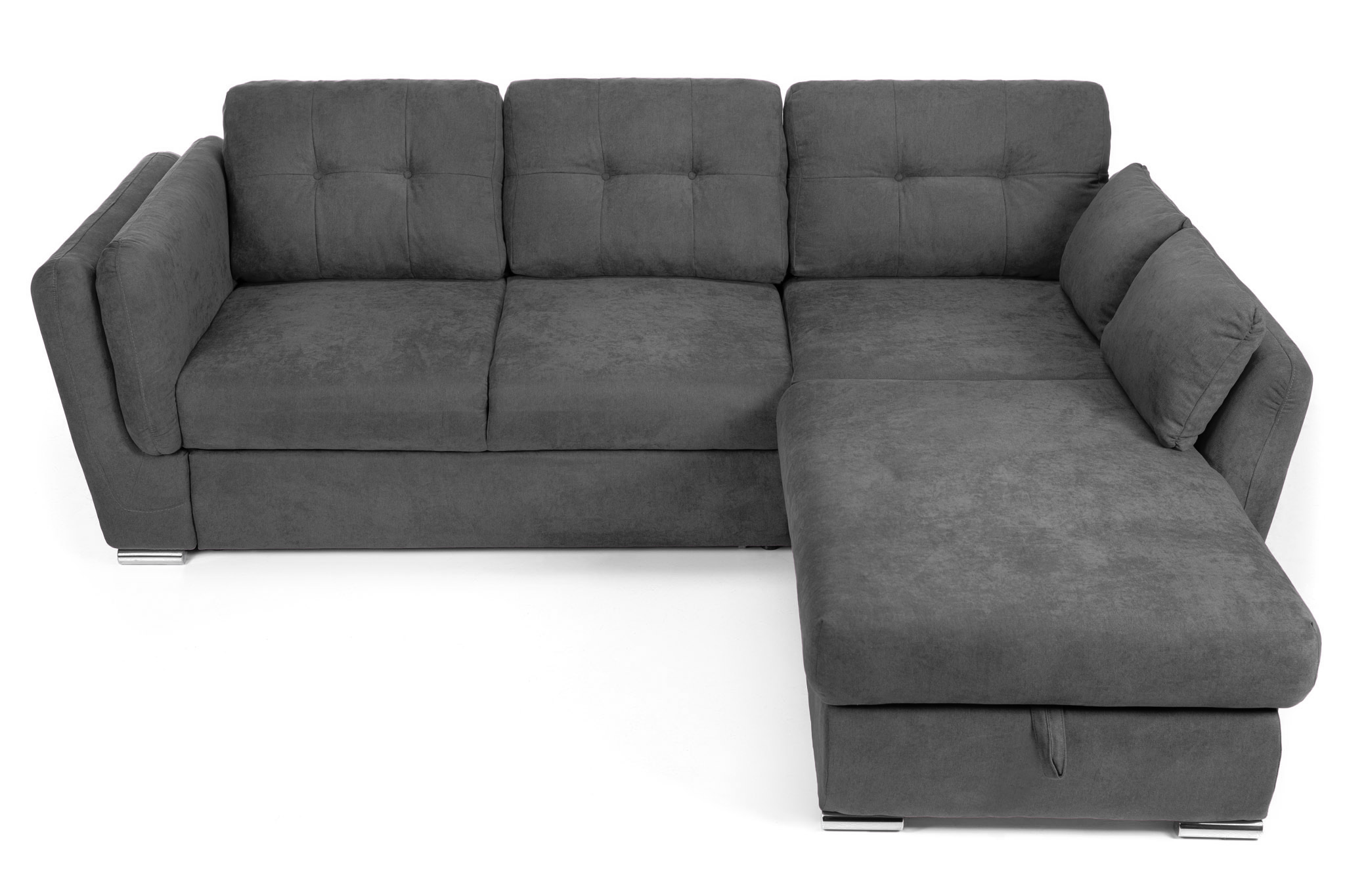 Colțar Extensibil JAZZ, cu ladă depozitare, 245 x 205 x 90 cm Prestige Home
